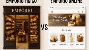 Saiba se vale mais a pena abrir um empório físico ou online. Veja prós, contras e como decidir o formato certo para vender mais e lucrar.