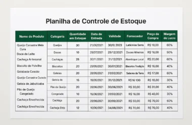 Planilha de Controle de Estoque para Empórios (Download Gratuito)